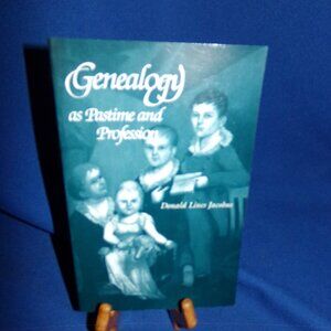 Genealogy as Pastime & Profession- Donald Jacobus - Vintage Paperback Book